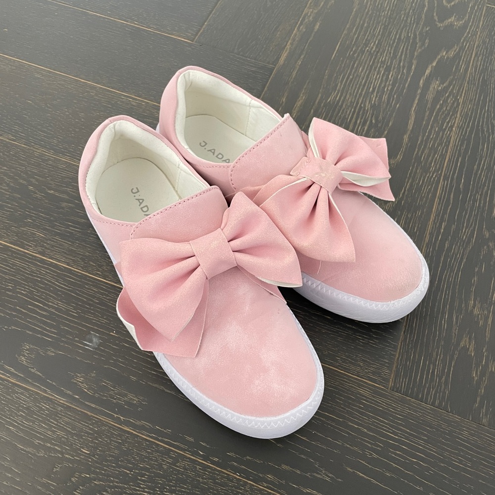 J.Adams Wally Platform Sneakers for Women - Comfortable Slip On Shoes with Bow